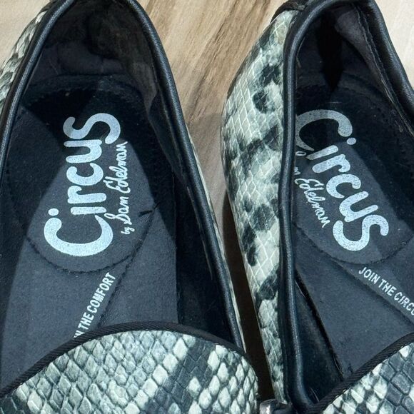Circus Sam Edelman Snakeskin Loafers Shoes Women’s 5 1/2 5.5 - Picture 2 of 4